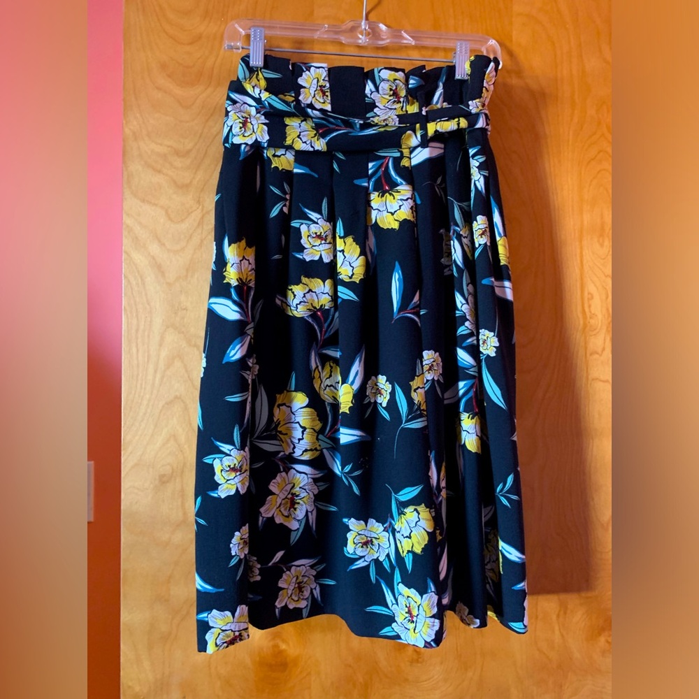 Zara vintage floral skirt